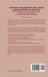 National Regulation and Trade Liberalization in Services National Regulation and Trade Liberalization in Services