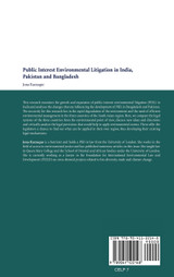 Public Interest Environmental Litigation in India, Pakistan and Bangladesh