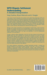 WTO Dispute Settlement Understanding WTO Dispute Settlement Understanding