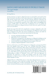 Safeguard Measures in World Trade Safeguard Measures in World Trade
