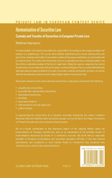 Harmonisation of Securities Law