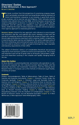 Directors' Duties, A New Millennium, A New Approach? Directors' Duties, A New Millennium, A New Approach?