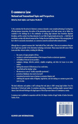 E-Commerce Law E-Commerce Law