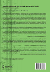 The Judicial System and Reform in Post-Mao China The Judicial System and Reform in Post-Mao China