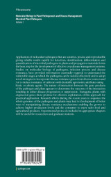 Molecular Biology in Plant Pathogenesis and Disease Management Molecular Biology in Plant Pathogenesis and Disease Management