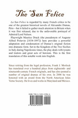 Alexandre Dumas' the San Felice