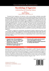 Neurobiology of Aggression