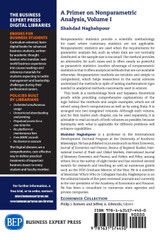 A Primer on Nonparametric Analysis, Volume I