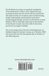 Abstracts from the Land Records of Dorchester County, Maryland, Volume J