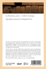 Les machabées, poème Les machabées, poème
