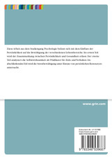 Einfluss der Persönlichkeit auf die Bewältigung der verschiedenen Lebensbereiche Einfluss der Persönlichkeit auf die Bewältigung der verschiedenen Lebensbereiche