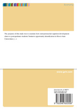 The Nexus Between Entrepreneurial Cognition and Business Opportunity Identification