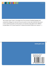 Changes in the portrayal of bullying language. A discourse analysis of two young adult novels