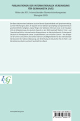 Akten des XIII. Internationalen Germanistenkongresses Shanghai 2015 - Germanistik zwischen Tradition und Innovation