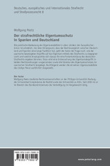 Der strafrechtliche Eigentumsschutz in Spanien und Deutschland