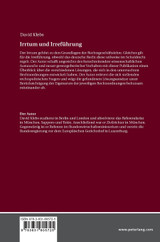 Irrtum und Irrefuehrung