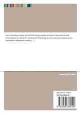 Die Veränderungen der Sicherheitspolitik Deutschlands. Eine Reaktion auf den internationalen Terrorismus Die Veränderungen der Sicherheitspolitik Deutschlands. Eine Reaktion auf den internationalen Terrorismus