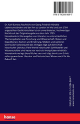 Dr. Karl Burneys Nachricht von Georg Friedrich Händels Lebensumständen und der ihm zu London im Mai und Juni 1784 angestellten Gedächtnissfeier