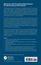 Warranty and Preventive Maintenance for Remanufactured Products
