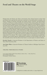 Food and Theatre on the World Stage