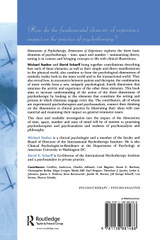 Dimensions of Psychotherapy, Dimensions of Experience Dimensions of Psychotherapy, Dimensions of Experience