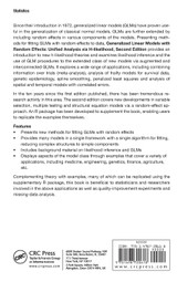 Generalized Linear Models with Random Effects