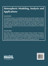Atmospheric Modeling, Analysis and Applications