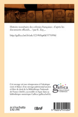Histoire monétaire des colonies françaises Histoire monétaire des colonies françaises