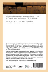 Les émotions et la volonté (Éd.1885) Les émotions et la volonté (Éd.1885)