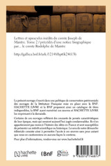 Lettres et opuscules inédits du comte Joseph de Maistre. Tome 2 (Éd.1853)
