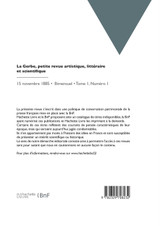 La Gerbe, petite revue artistique, littéraire et scientifique