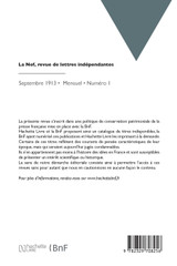 La Nef, revue de lettres indépendantes