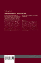 Mechanismen der Trivialliteratur Mechanismen der Trivialliteratur