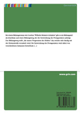 Wilhelm und die Frauen in Goethes "Wilhelm Meisters Lehrjahre" Wilhelm und die Frauen in Goethes "Wilhelm Meisters Lehrjahre"
