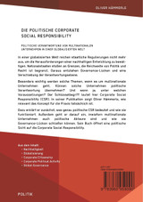 Die politische Corporate Social Responsibility. Politische Verantwortung von multinationalen Unternehmen in einer globalisierten Welt