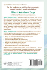 Mineral Nutrition of Crops Mineral Nutrition of Crops