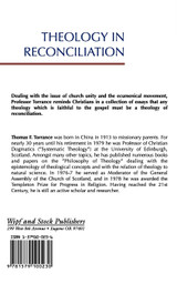 Theology in Reconciliation Theology in Reconciliation