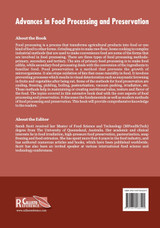Advances in Food Processing and Preservation Advances in Food Processing and Preservation