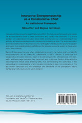 Innovative Entrepreneurship as a Collaborative Effort Innovative Entrepreneurship as a Collaborative Effort