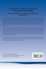 Analysis and Control for Resilience of Discrete Event Systems