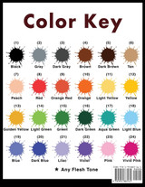 Color By Number Highlight Reel - 50 Images from 50 Books - BLACK BACKGROUND