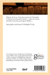 Histoire de la vie et des découvertes de Christophe Colomb (Éd.1879) Histoire de la vie et des découvertes de Christophe Colomb (Éd.1879)