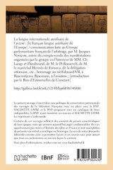 La langue internationale auxiliaire de l'avenir, le français langue auxiliaire de l'Europe