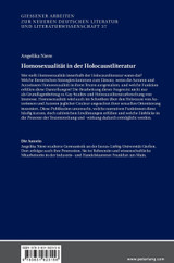 Homosexualitaet in der Holocaustliteratur