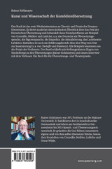 Kunst und Wissenschaft der Komoedienuebersetzung Kunst und Wissenschaft der Komoedienuebersetzung