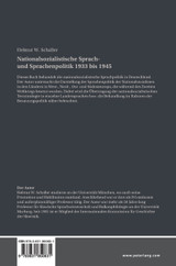 Nationalsozialistische Sprach- und Sprachenpolitik 1933 bis 1945 Nationalsozialistische Sprach- und Sprachenpolitik 1933 bis 1945