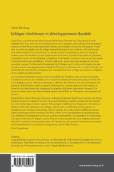 Ethique chrétienne et développement durable