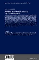 Relatos de la conversación coloquial Relatos de la conversación coloquial