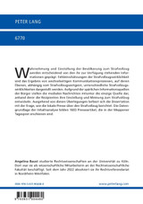 Der Strafvollzug in der lokalen Presseberichterstattung Der Strafvollzug in der lokalen Presseberichterstattung