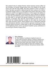 A POLITICAL ECONOMY OF RUSSIAN FOREIGN POLICY A POLITICAL ECONOMY OF RUSSIAN FOREIGN POLICY